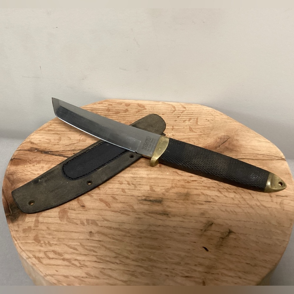 🟡 Vintage - Made in Japan - Tanto Knife by Cold Steel Ventura Calif. w/ Sheath - Picture 3 of 15